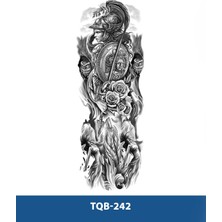 Tattoo TQB-242 Savaşcı Kadın Desen Geçici Kol Dövmesi-Tatto