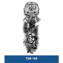 Tattoo TQB-188 Asker ve Pilot Desen Geçici Kol Dövmesi-Tatto