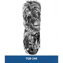 Tattoo TQB-248 Savaşcı Askerler Desen Geçici Kol Dövmesi