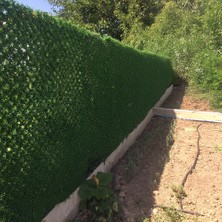 Morilu Çim Çit - Dekoratif Yeşil Bahçe Çim Çiti - Çimli Tel - 150 cm Enli