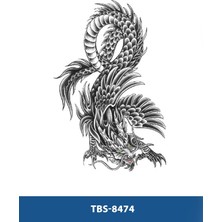 Tattoo TBS-8474 Orta Boy Ejderha Desen Geçici Dövme