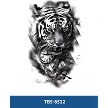 Tattoo TBS-8522 Orta Boy Kaplan Desen Geçici Dövme