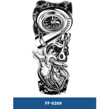 Tattoo FF-269 Orta Boy Motor ve Turbo Desen Geçici Dövme