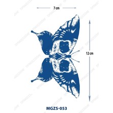Tattoo MGZS-053 Yarı Kalıcı Kelebek Desen Dövme