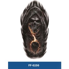 Tattoo FF-250 Orta Boy Kurukafa Desen Geçici Dövme