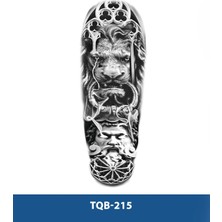 Tattoo TQB-215 Aslan Kral ve Zeus Desen Geçici Kol Dövmesi
