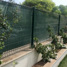 Morilu Gölgelik File Çit Filesi - 75lik - 2 Metre En Yeşil - Şeritli Halkalı - Balkon Gölgeliği Bahçe Gölgelik