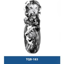 Tattoo TQB-183 Aslan Desen Geçici Kol Dövmesi