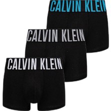 Calvin Klein Erkek Siyah 3'lü Low Rise Boxer Trunk 000NB3611A