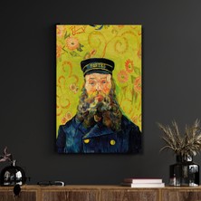 Gaagart Tekli Dikey Kanvas Tablo Ünlü Eserler Van Gogh Postman Joseph Roulin