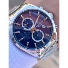 Daniel Klein Çelik Kordon Kronometreli Kadran Tasarımı 3 Atm Suya Dayanıklı Erkek Kol Saati 10582.2