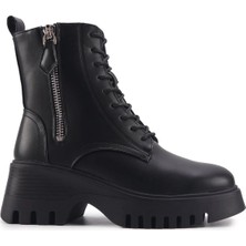 Lumberjack INT1223K033-KRK Bayan Deri Kürklü Bot 101482594/SIYAH 36 - Siyah