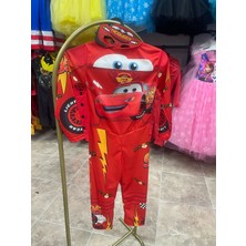 Çocuk Kostüm Şimşek Mcqueen Çocuk Kostümü – 3-8 Yaş Erkek Tulum Seti