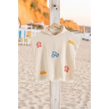 Varol Organik %100 Pamuk Müslin Çocuk Panço - Traktör