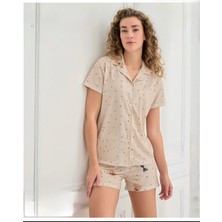 Mihra 70115 Önden Düğmeli Şortlu Takım