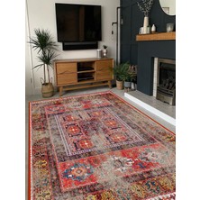 Rug Season Vitage Ahenk ve Deng Desen Etnik Eskitme Model Eskitme Dokuma Taban Kilim