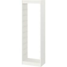 IKEA Trofast Saklama Ünitesi Iskeleti 46X30X145 cm Beyaz Dayanıklı Çocuk Oyuncak Dolabı