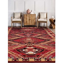 Rug Season Vitage Eli Belinde Etnik Desen Eskitme Model Dokuma Taban Kilim