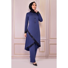 Pullu Tesettür Abiye Ikili Takım 2559