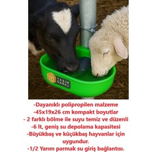 Tarım Garaj Otomatik Şamandıralı Iki Bölmeli 6 Litre Hayvan Suluk