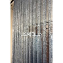 Lisabella Home Antrasit Gri Muazzam Tül Perde – 1x2.5 Pileli Dikilmiş