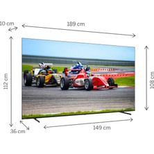 THOMSON 85QG7S14 85” 215 Ekran Uydu Alıcılı 4K Ultra HD Google Smart QLED Pro TV