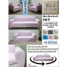 %100 Pamuk Petek Kumaş 3+2+1+1 Komple Giydirme Kanepe&çekyat, Bohem, Porto, Vb. Model Koltuk Kılıfı