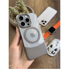 iPhone 15 Pro Magsafe Uyumlu Mika Sararmaz Kılıf SOOCASE720