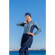 Ruko 25212-1 3'lü Takım Yüzücü Model Lycra Kumaş Tesettür Mayo