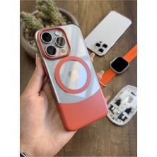 iPhone 15 Pro Magsafe Uyumlu Mika Sararmaz Kılıf SOOCASE720