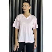 V Yaka Basıc Tişört P-00017881