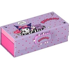 Kuromi 216-31-04 Lisanslı Şifreli Saplı Yatay Kalemlik Organizer Mor