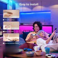 2.5 Metre 256 Renk Bluetooth App Kontrol Renk Değiştiren Rgb Şerit LED Işık Seti SB-6547