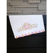 50X90 cm Nakışlı Kadife 6lı El Havlusu | Yüz Havlusu Seti