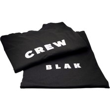Logo Baskılı Oversize Fit Siyah Tişört