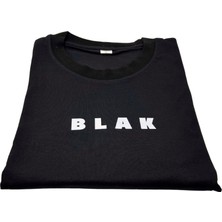 Logo Baskılı Oversize Fit Siyah Tişört