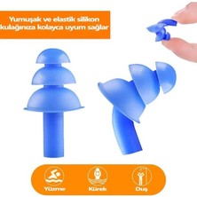 Jetfast Havuz Kulak Burun Tıkayıcı Tıkama Aparatı Burun Kulak Tıkama Seti Mavi