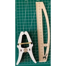 Mandal El Tipi Ahşap Hobi Amaçlı Işkence Kıskaç Klips 11CM