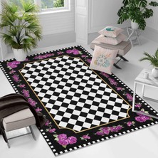 Kaymaz Taban Yıkanabilir Halı – Mutfak, Salon, Yatak Odası Için Modern Dijital Baskı Halı