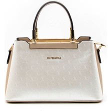 Kadın Omuz Çantası 913-42435 Silver Polo Bayan Çantası M46 Sedef-Mat S.nut