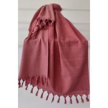 %100 Pamuk Havlu Peştemal 90X170CM - Plaj & Havuz Havlusu - Gül
