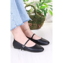 Fort 01-635 Soft Toka Detaylı Şık Ev Iş Ofis Rahat Günlük Ayakkabı Kadın Babet