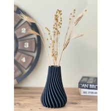 Salkım Vazo - Modern Çiçek, Kuru Çiçek Ve Pampas Vazosu - Hediyelik 17,5cm