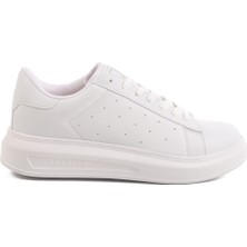 Beyaz Bağcıklı Kadın Sneaker 156 G