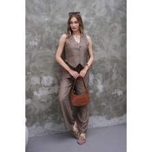 Modal Kumaş Yelek-Pantolon Takım