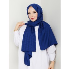 Nomadra Safir Zigzag Jakarlı Şal – 75X185 cm