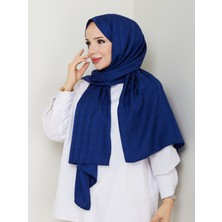 Nomadra Safir Zigzag Jakarlı Şal – 75X185 cm