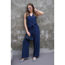 Modal Kumaş Yelek-Pantolon Takım