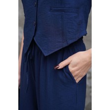 Modal Kumaş Yelek-Pantolon Takım