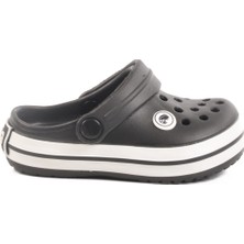 Siyah Eva Hafif Unisex Çocuk Sabo Terlik 214 P